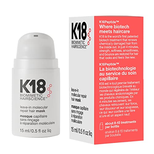 K18 Mini Leave-In Molecular Repair Hair Mask Treatment to Repair Damaged Hair - MoreHair City Beauty Products
